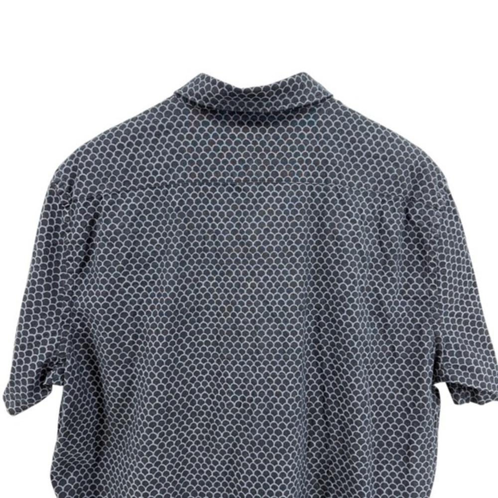 Faherty Shirt Mens XXL Pre-Owned‎ Blue/Gray Geometric Pattern Organic Cotton - Picture 9 of 12